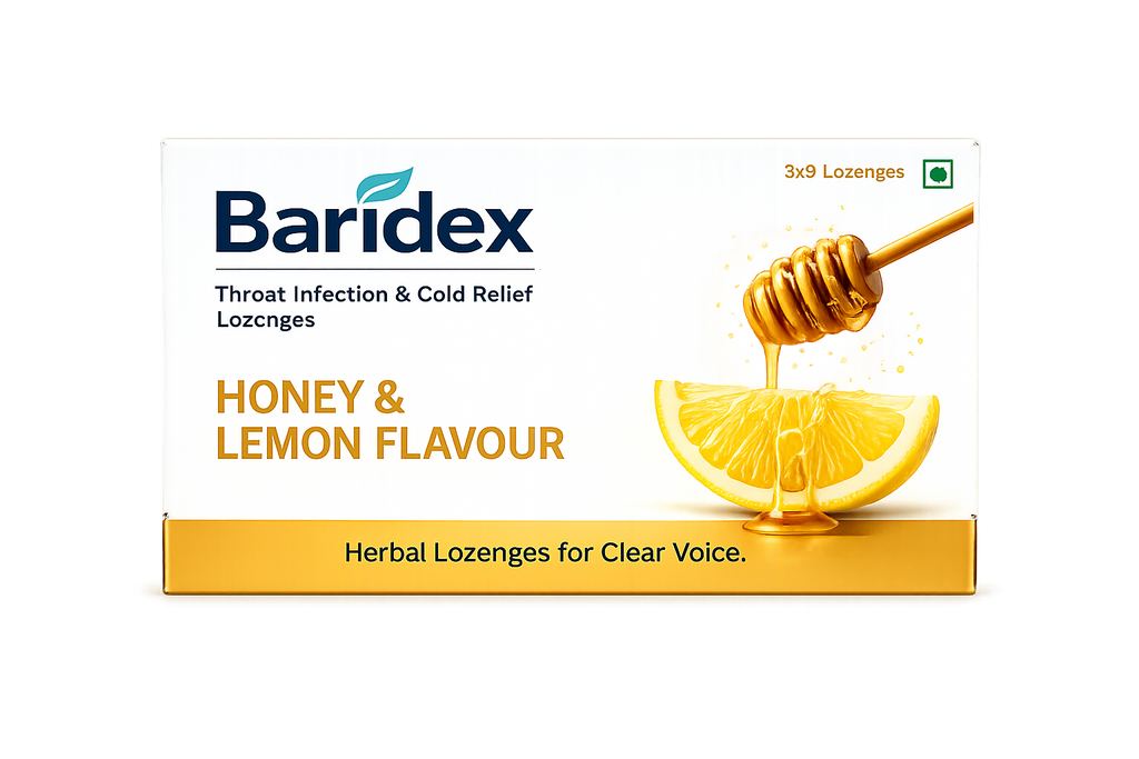 Baridex™ Herbal Lozenges – Throat Infection & Cold Relief