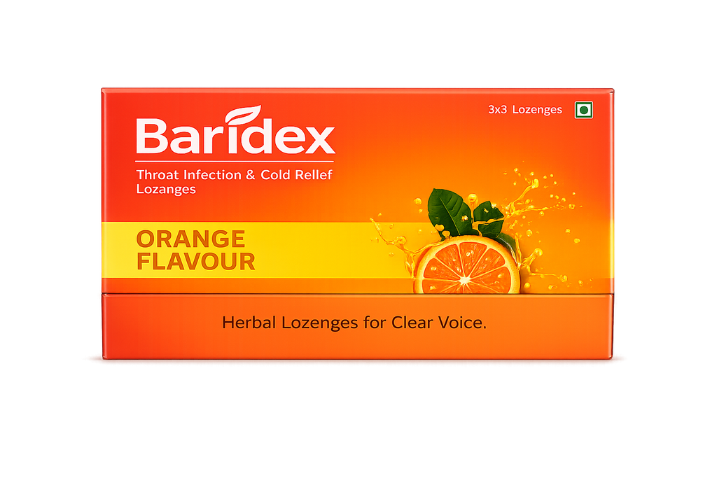 Baridex™ Herbal Lozenges – Throat Infection & Cold Relief